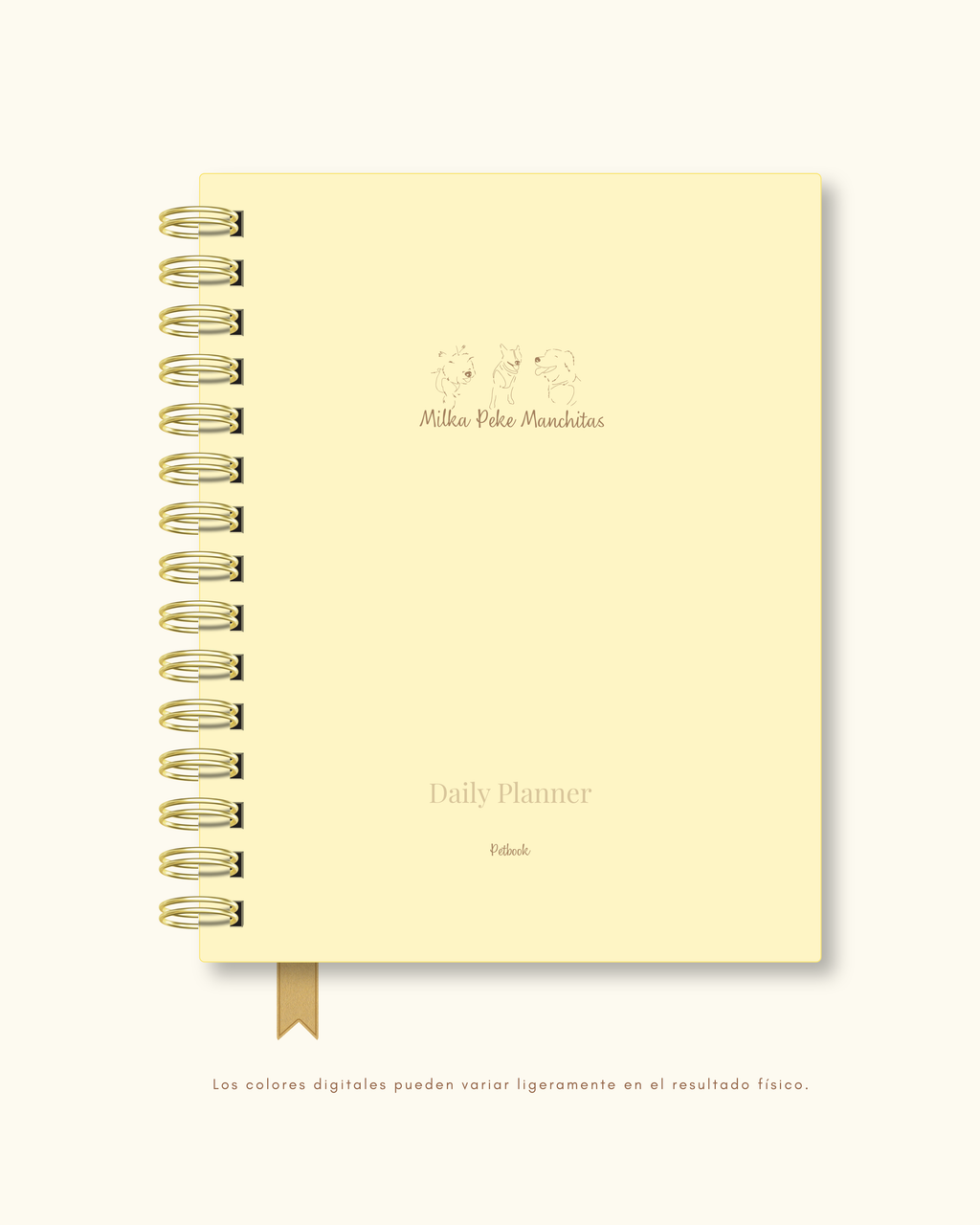 Daily Planner 3 mascotas
