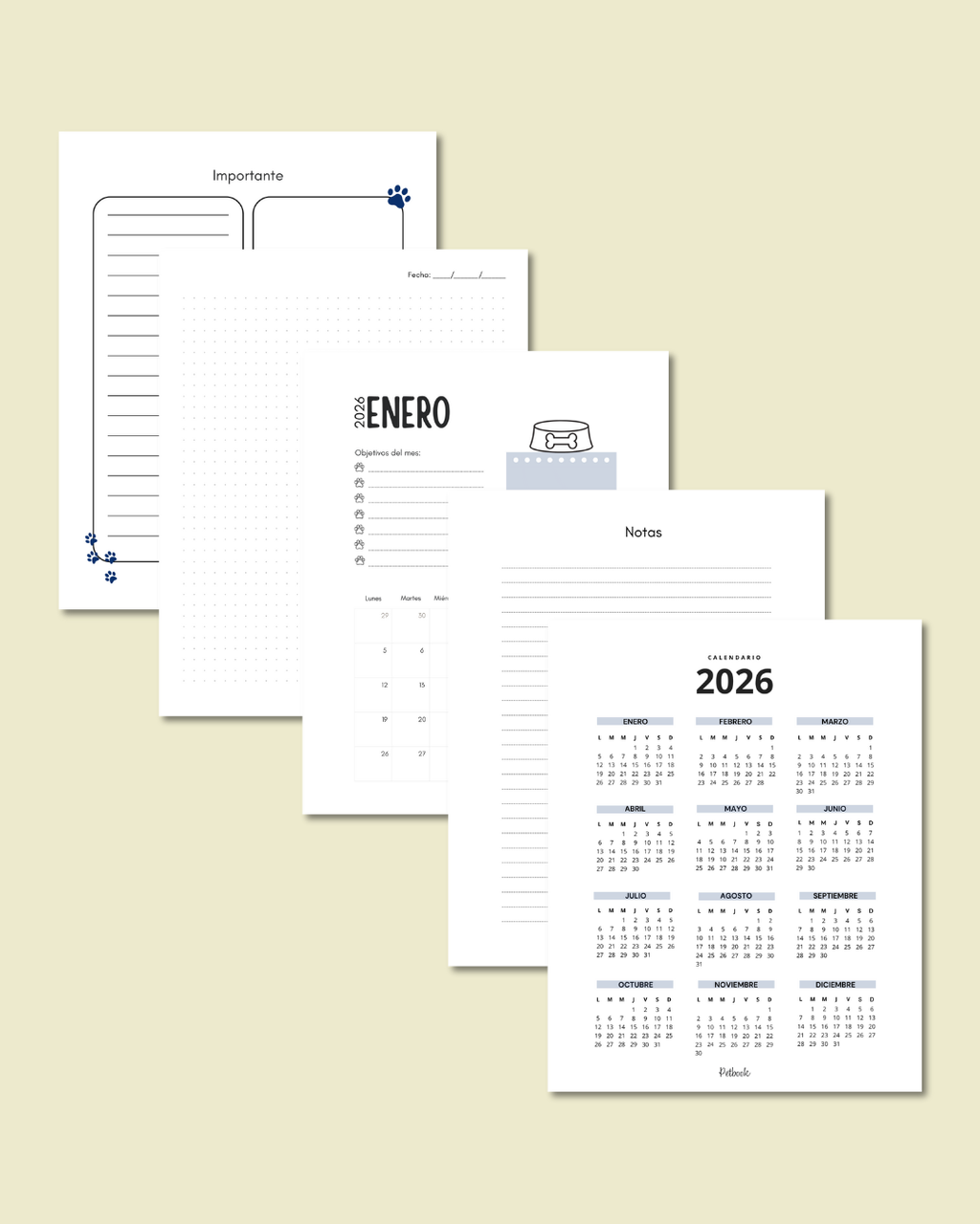 Libreta 2 mascotas