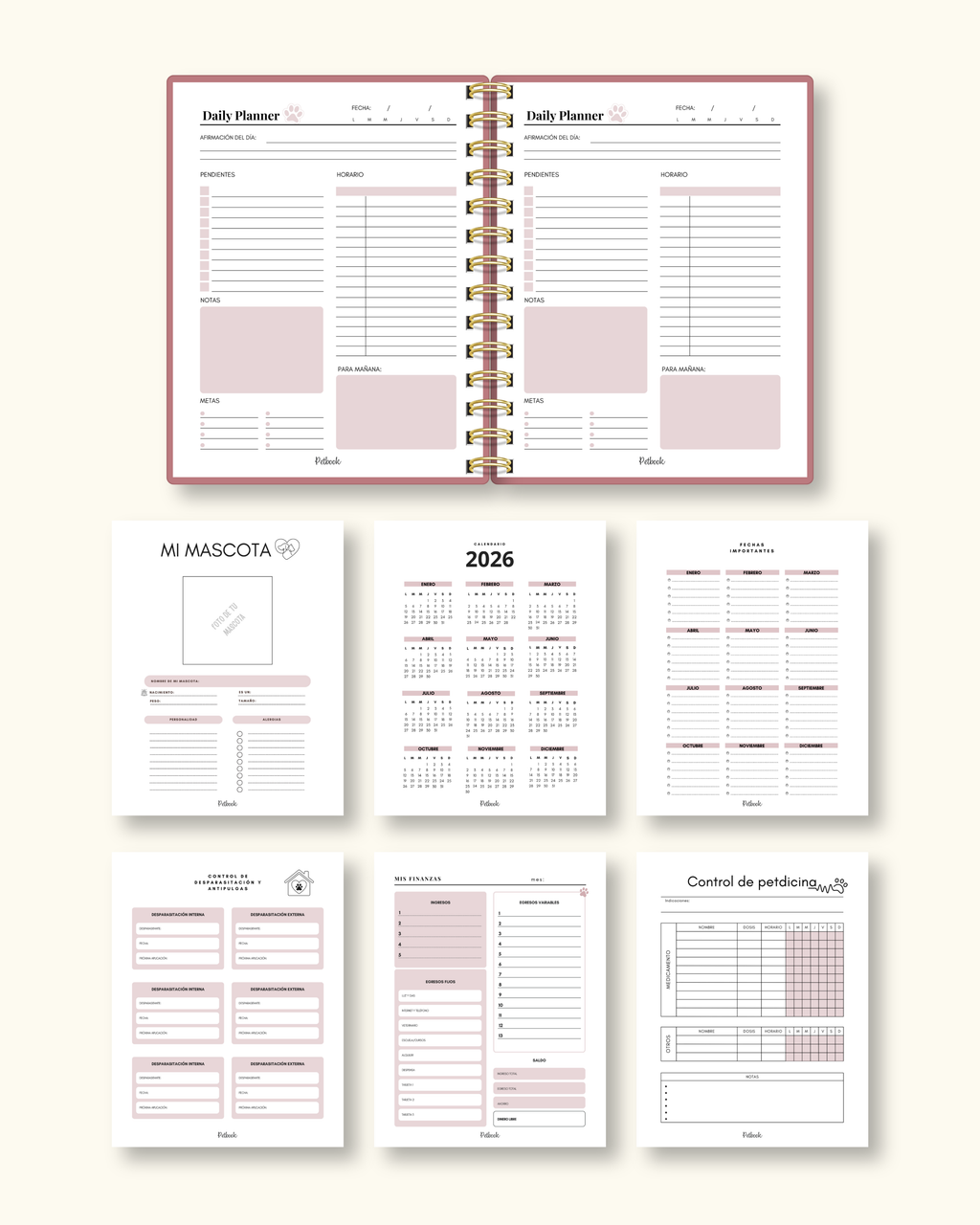 Daily Planner 2 mascotas