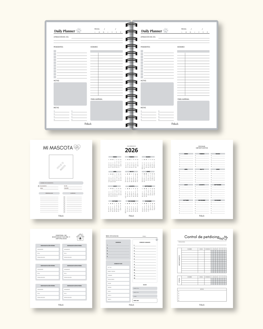 Daily Planner 2 mascotas