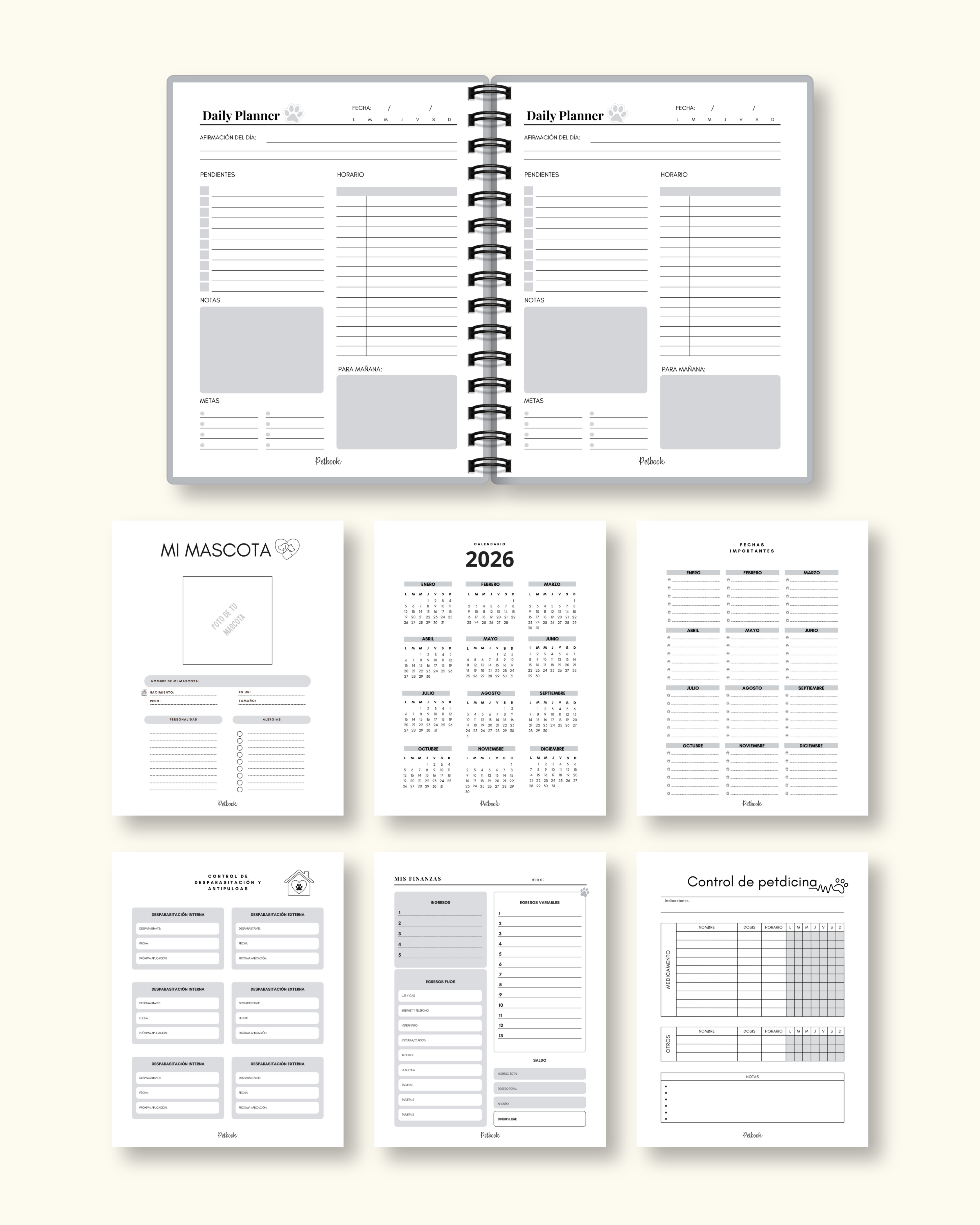 Daily Planner 2 mascotas