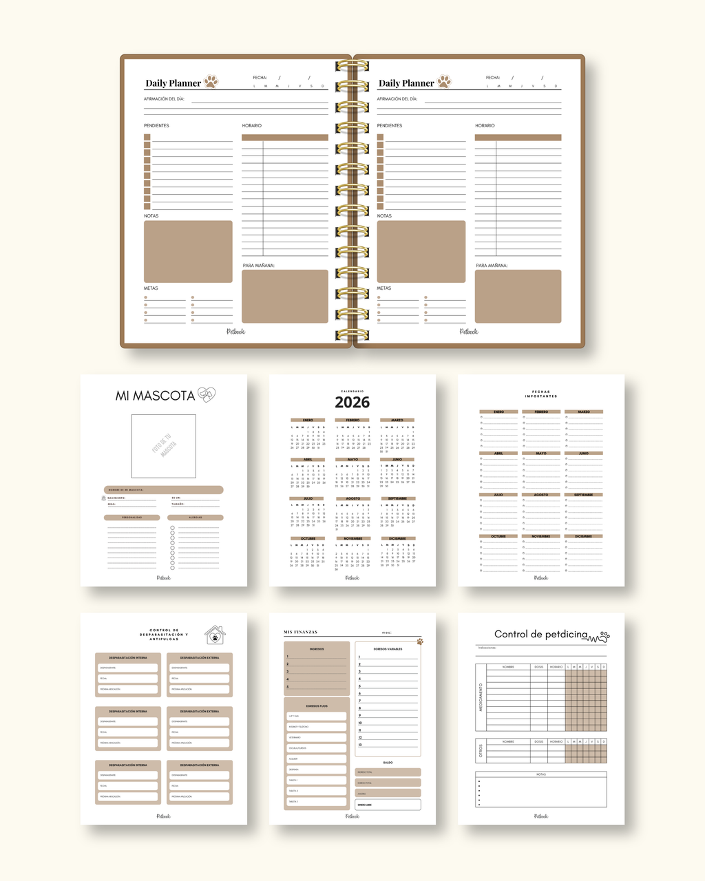 Daily Planner 2 mascotas