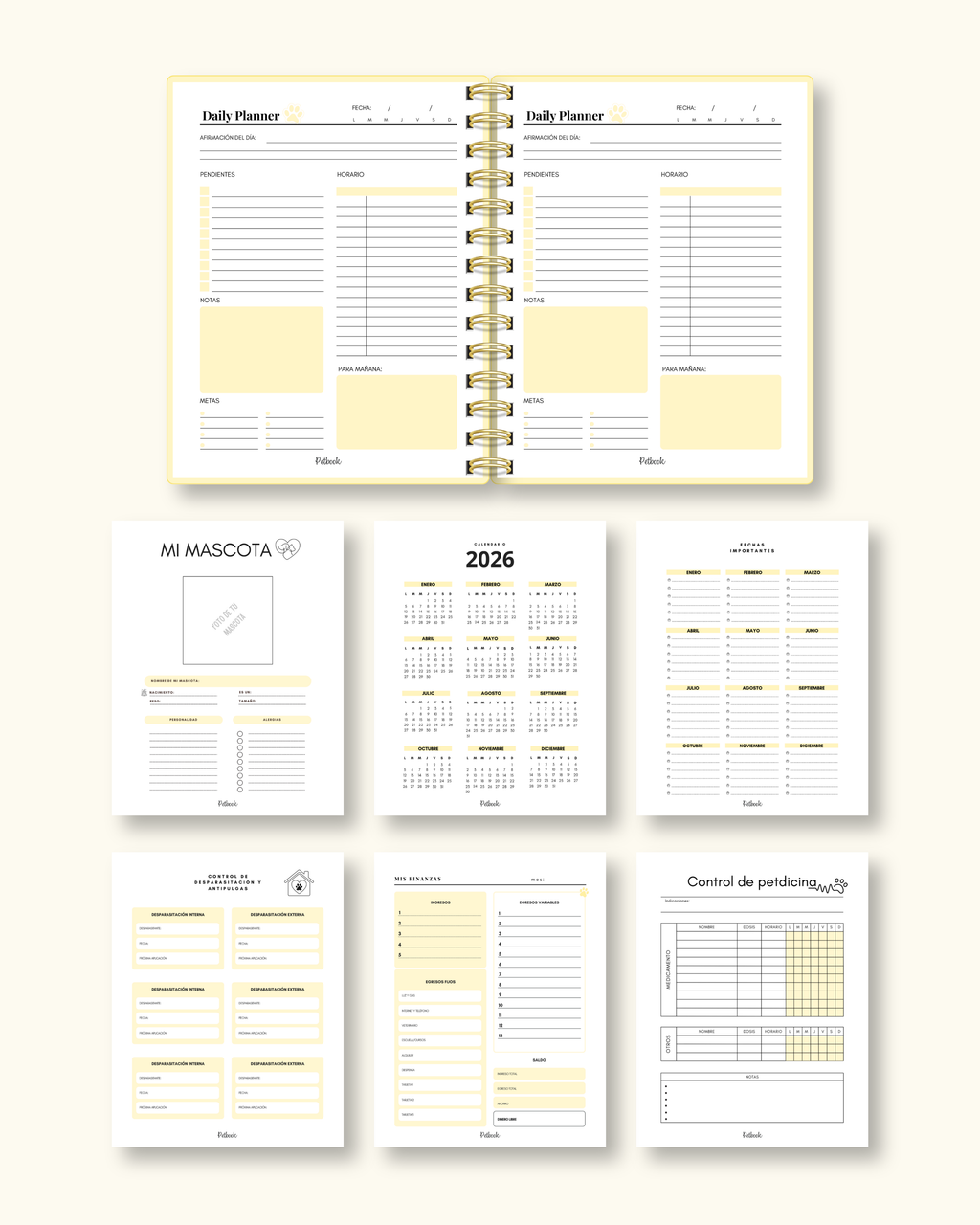 Daily Planner 2 mascotas